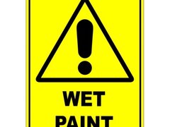 Wet Paint Warning Safety Sign